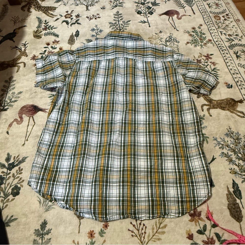 Caterpillar Men's Plaid Shirt - Yellow and Black L - Picture 4 of 6